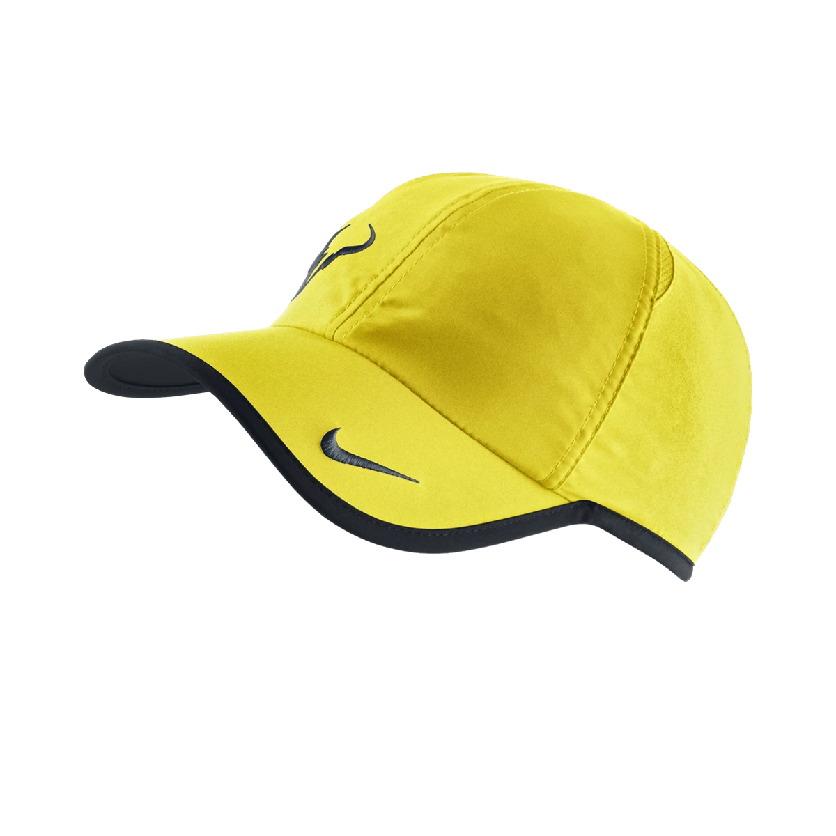 Nike Rafa Bull Logo hat in Sonic Yellow w/Black & Armory Navy [398224-700] from the Fall 2013 tennis collection